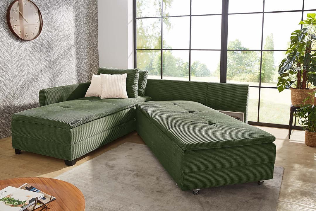 Jockenhöfer Gruppe Ecksofa Madrid | Grün