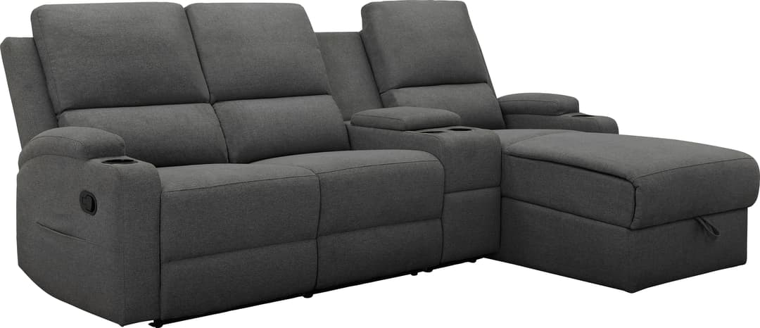 OTTO home Ecksofa NAPORI Multimediasofa | Grau
