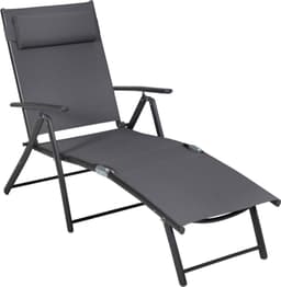 MERXX Gartenliege Deckchair | Grau
