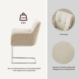 OTTO home Esszimmerstuhl Durham | Beige