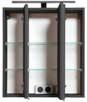 welltime Spiegelschrank Trento | Grau 4