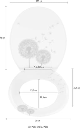 WENKO WC-Sitz Astera | Mehrfarbig