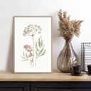 Reinders! Aqua Flowers Wandbild | Mehrfarbig