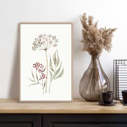 Reinders! Aqua Flowers Wandbild | Mehrfarbig