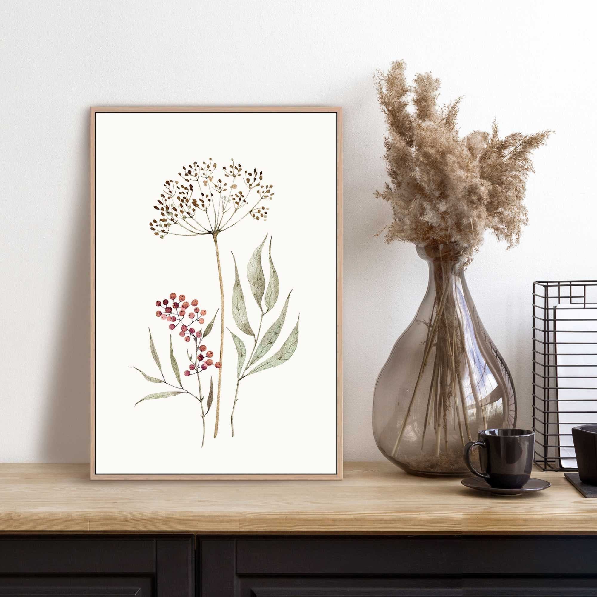 Reinders! Aqua Flowers Wandbild | Mehrfarbig