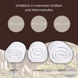 OTTO home Naturhaarbettdecke Lofna | Weiß