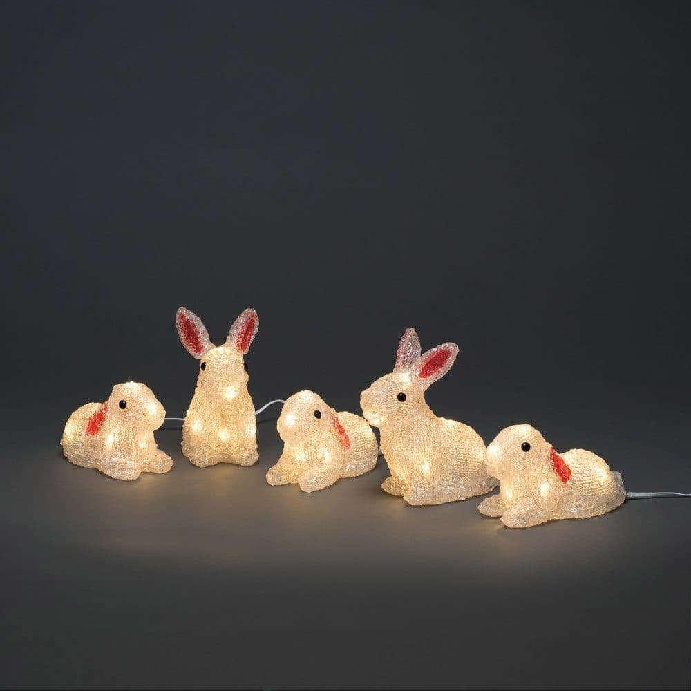 Konstsmide LED-Lichterkette Osterhase | Weiß