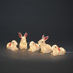 Konstsmide LED-Lichterkette Osterhase | Weiß