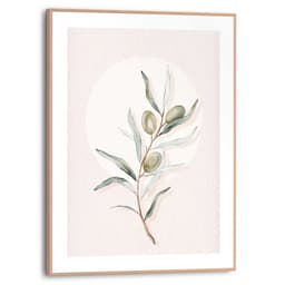 Reinders! Bild mit Rahmen Circle Olives | Beige