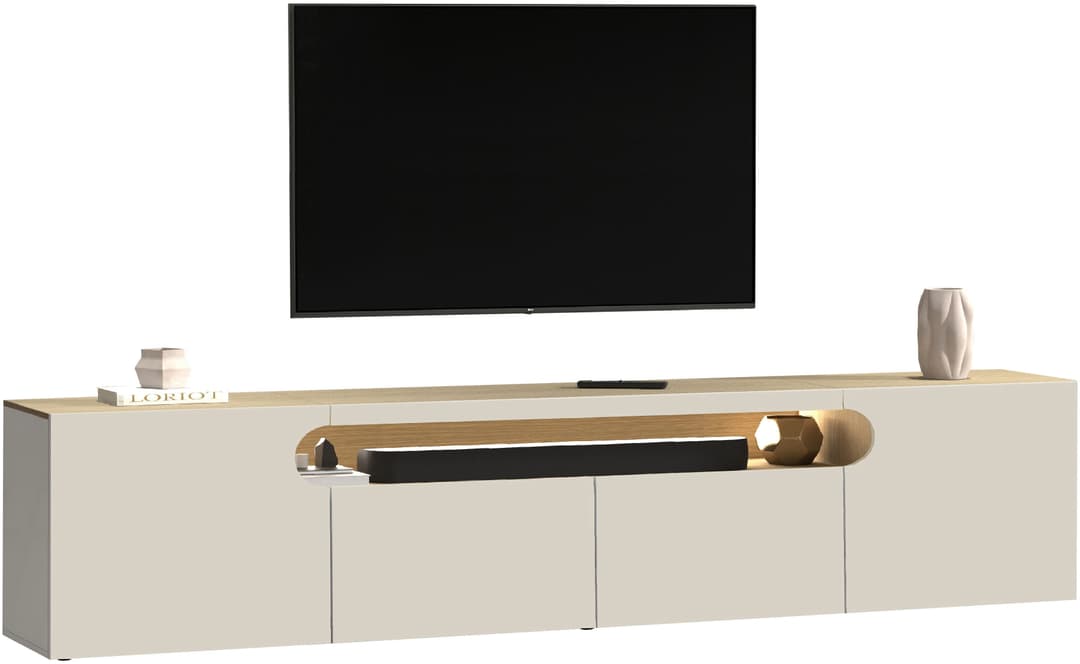 Home affaire Lowboard REAL TV-Möbel | Beige