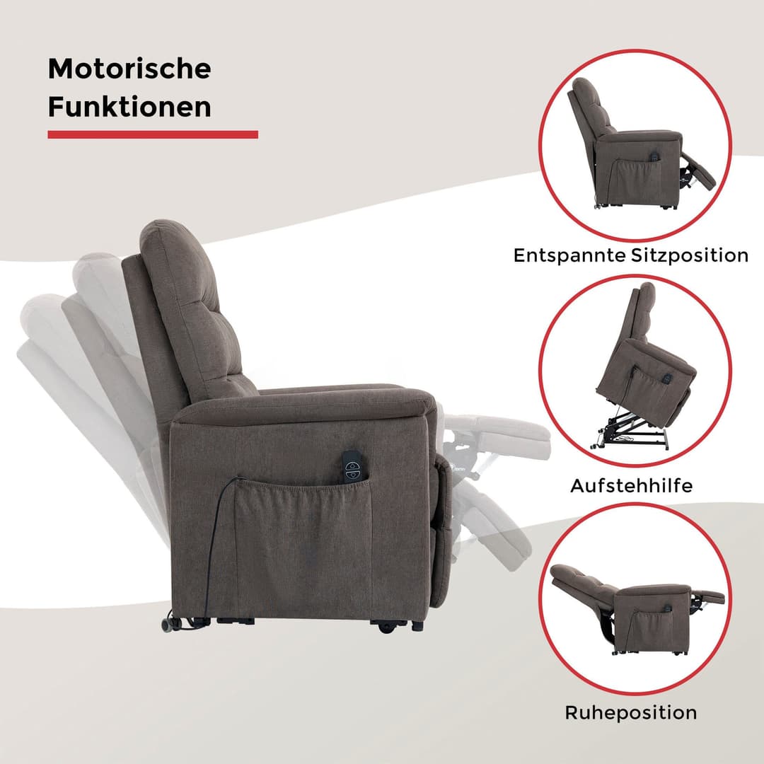 Duo Collection TV-Sessel Whitehorse XXL | Grau