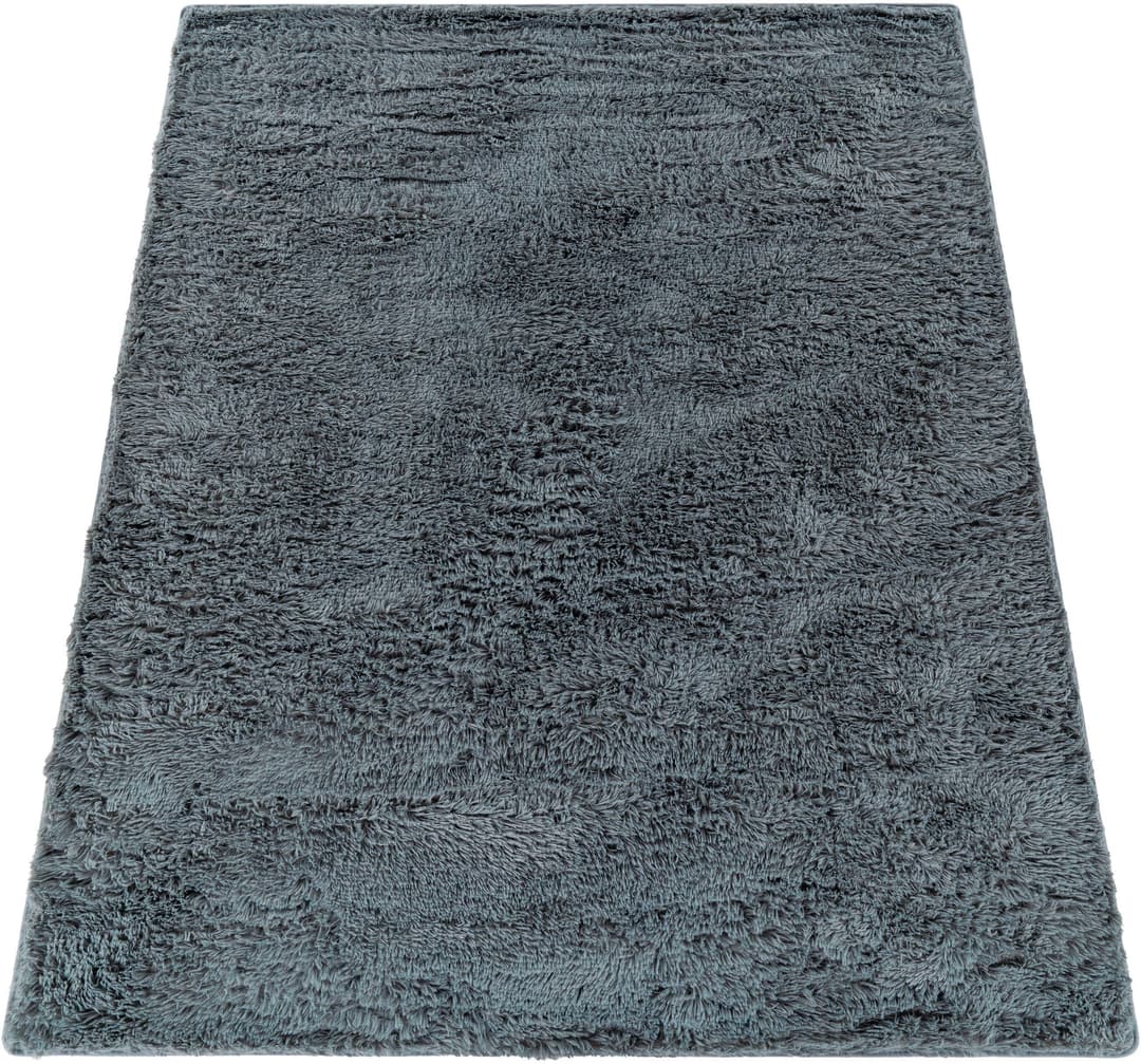 my home Hochflor-Teppich Serville | Grau