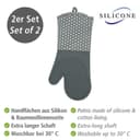 WENKO Topfhandschuhe Silikon | Grau 2