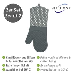 WENKO Topfhandschuhe Silikon | Grau