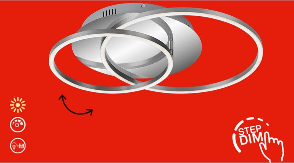 Briloner Leuchten LED Deckenleuchte FRAME | Silber
