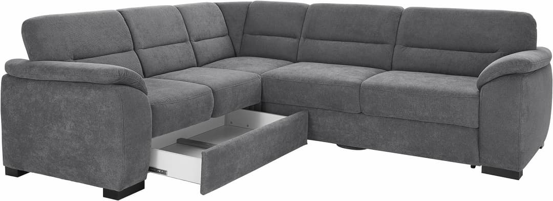 sit&more Ecksofa Montego L-Form | Grau