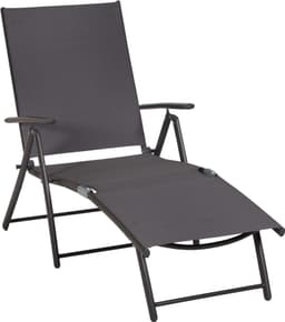 MERXX Gartenliege Deckchair | Grau