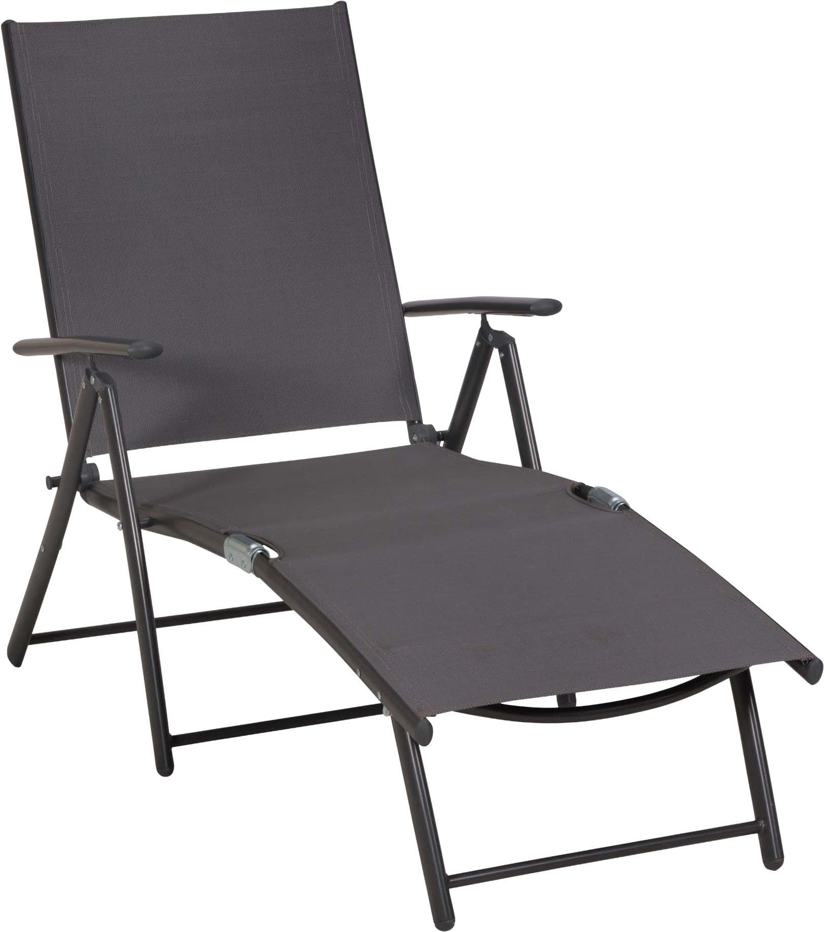 MERXX Gartenliege Deckchair | Grau