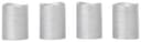 OTTO home LED-Kerze Weihnachtsdeko (Set, 4-tlg) | Silber