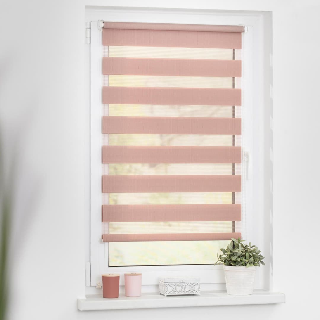 Doppelrollo Duo Rollo Klemmfix | Rosa