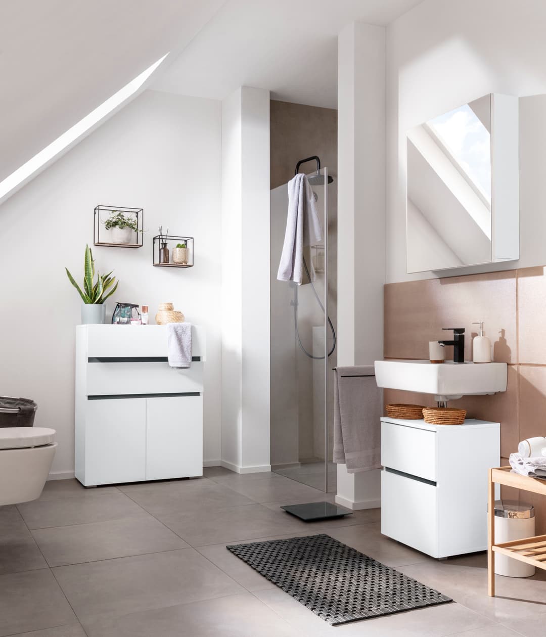 Home affaire Wisla Waschbeckenunterschrank | Weiß