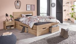 rauch Bett Einzelbett Doppelbett Stauraum FLEXX | Holztöne
