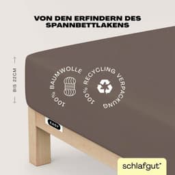 Schlafgut EASY JERSEY Spannbettlaken | Beige