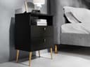 home affaire Nachttisch Elyria | Schwarz 3