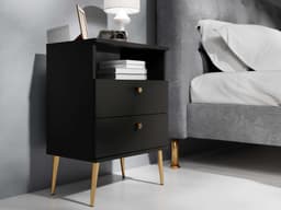 home affaire Nachttisch Elyria | Schwarz