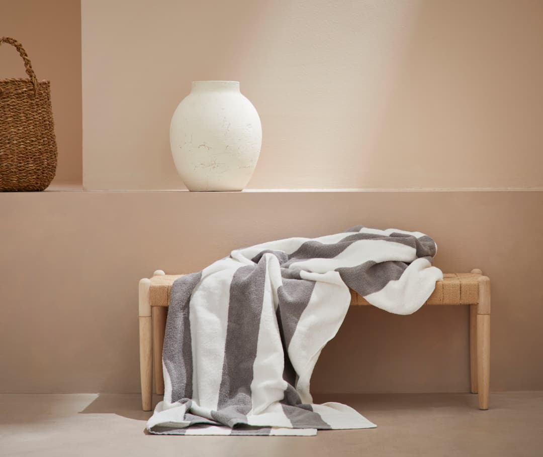 LeGer Home by Lena Gercke Strandtuch Lija | Grau