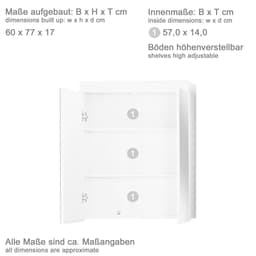welltime Badmöbel-Set Avena | Weiß