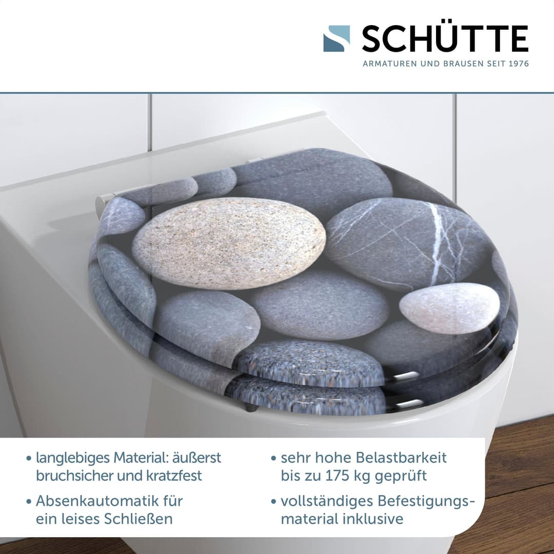 Schütte WC-Sitz GREY STONES | Mehrfarbig