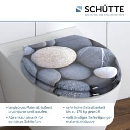 Schütte WC-Sitz GREY STONES | Mehrfarbig