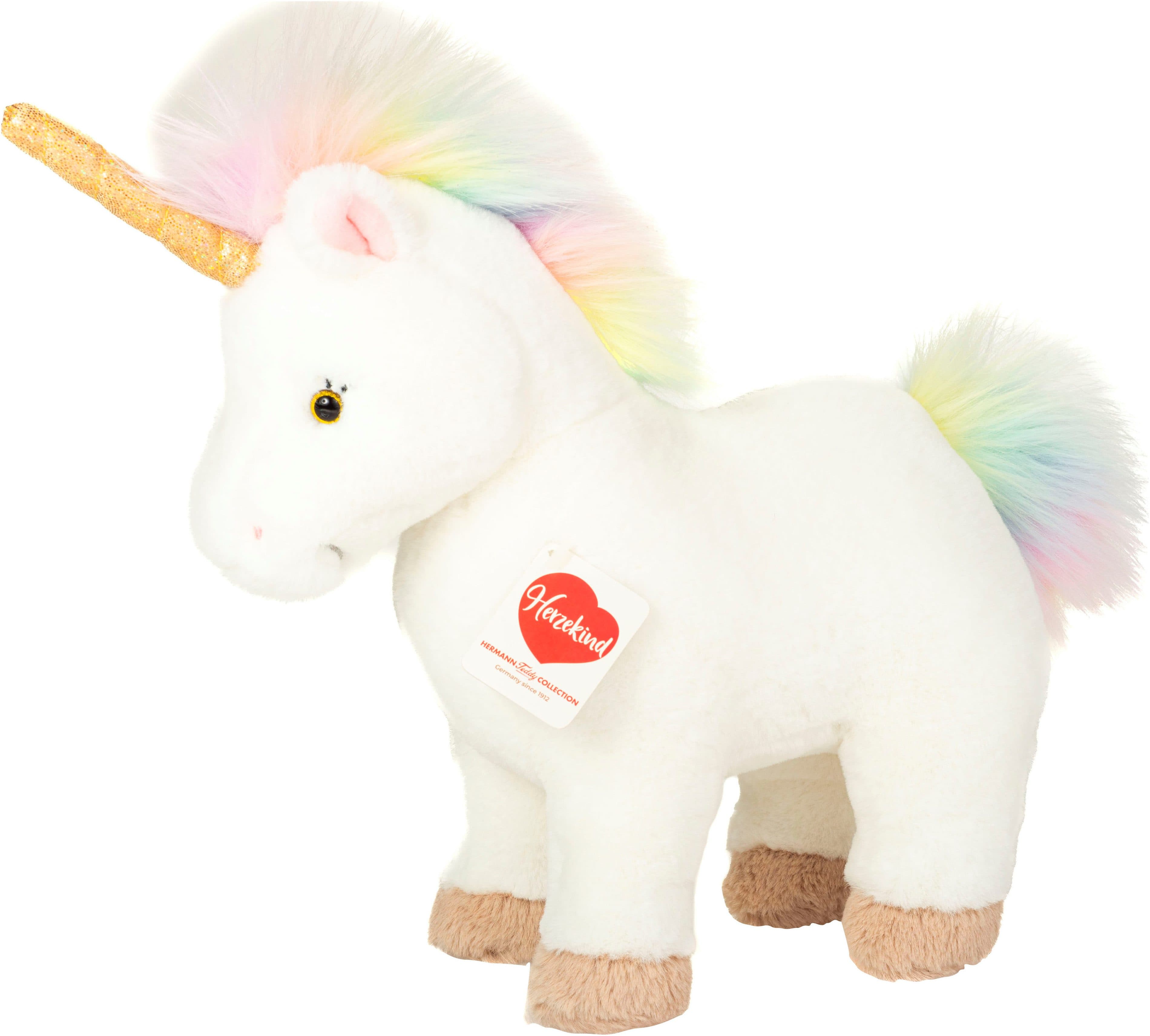 Teddy Hermann® Kuscheltier Herzekind Einhorn Zoey | Weiß