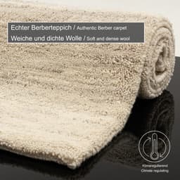 THEKO Wollteppich Taza Royal | Beige