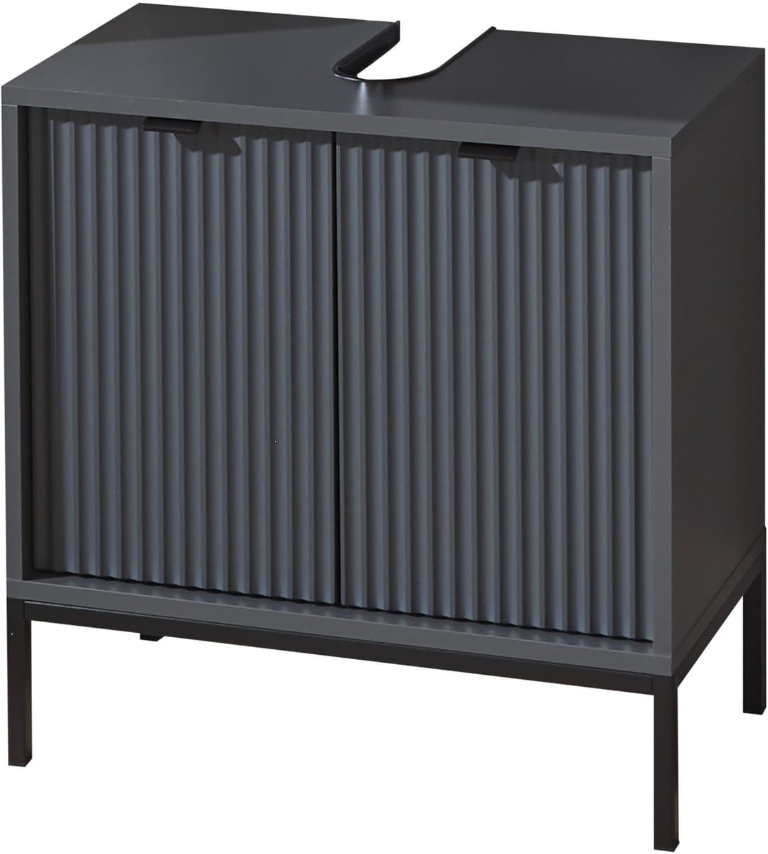 BASIC by Balculina Waschbeckenunterschrank Lucera | Grau