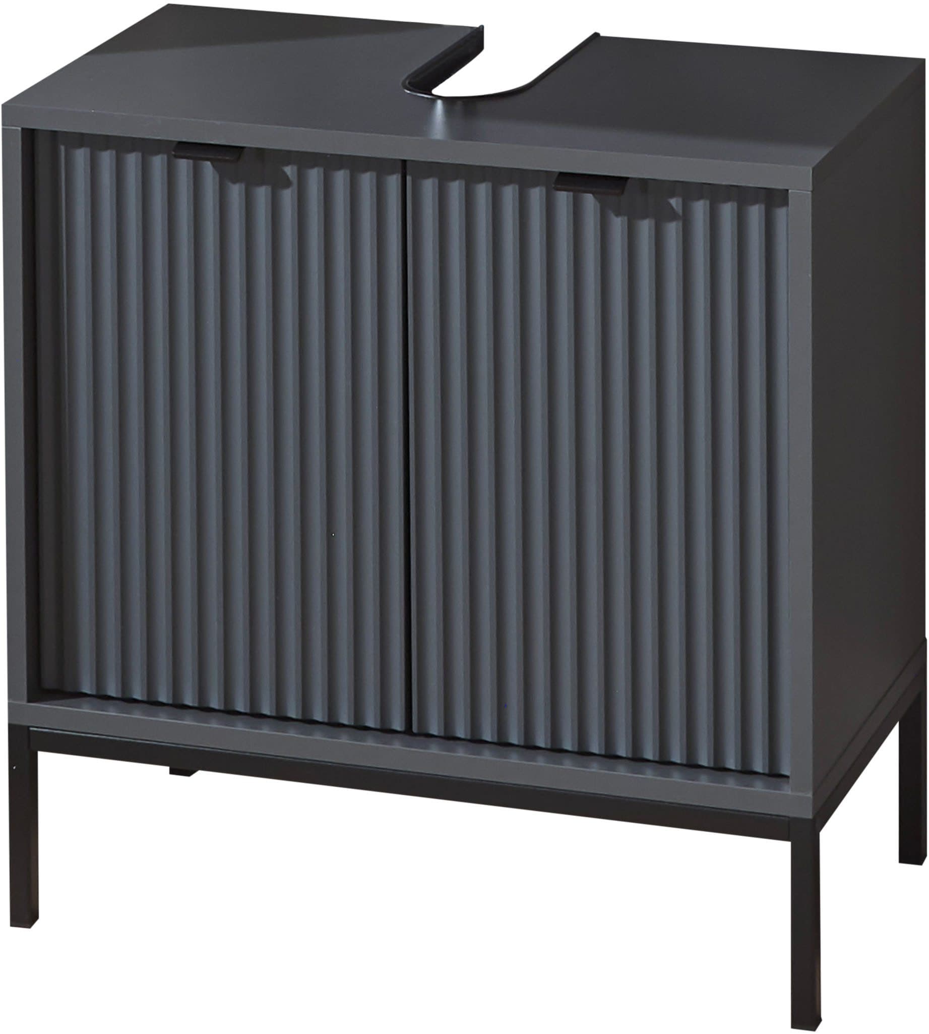 BASIC by Balculina Waschbeckenunterschrank Lucera | Grau