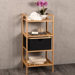 KESPER® Ablageregal Regal mit Korb | Holztöne