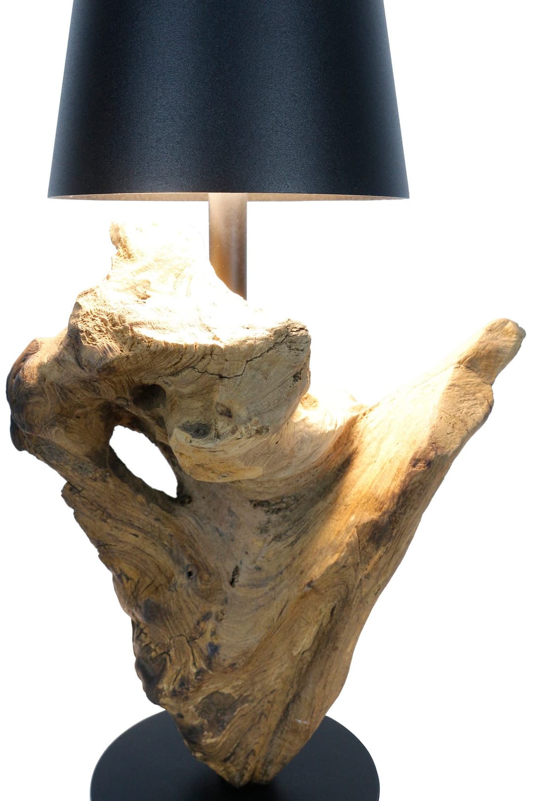 SalesFever LED Tischleuchte Akku | Braun