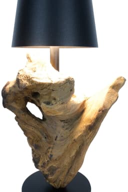 SalesFever LED Tischleuchte Akku | Braun