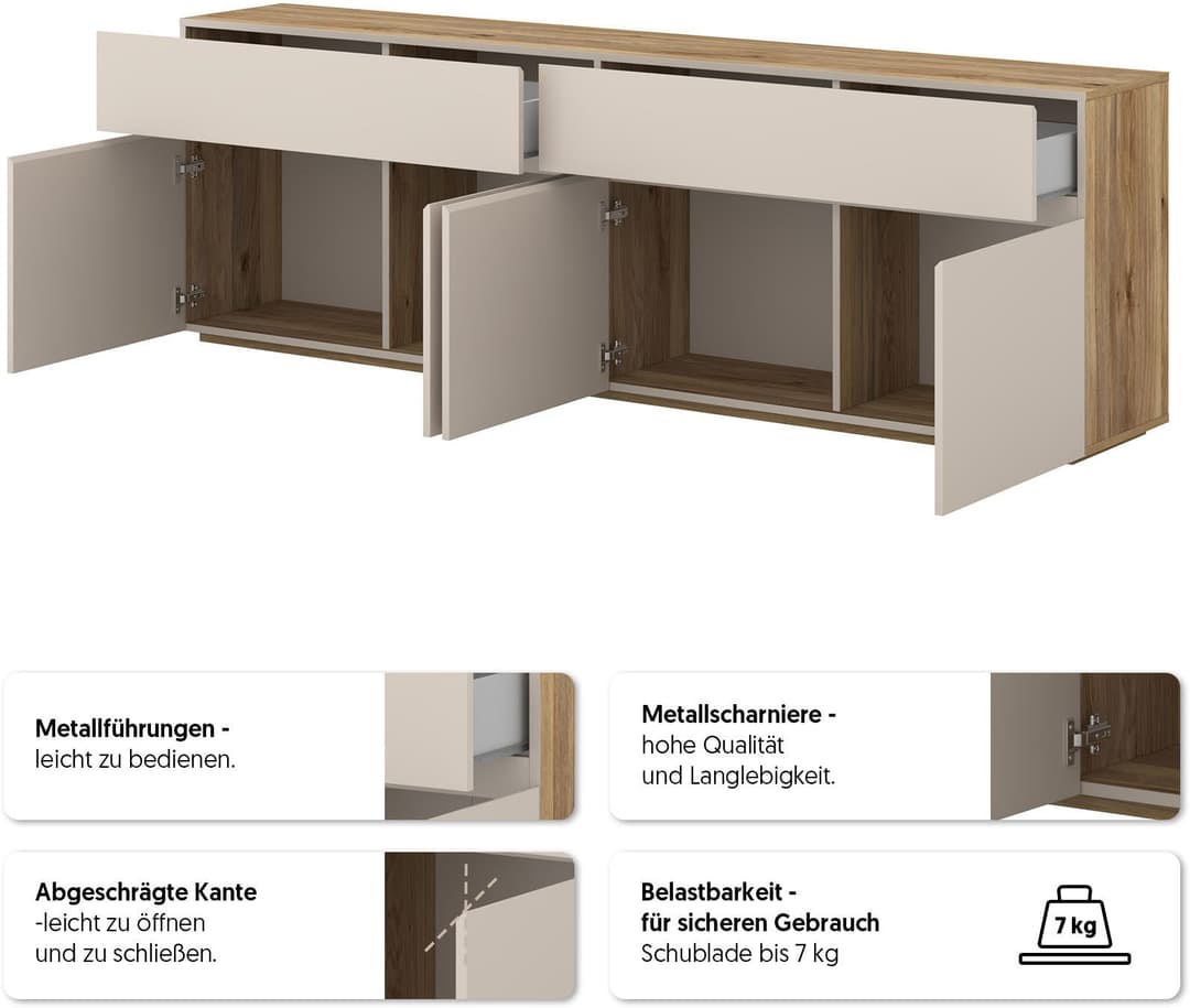 OTTO home Sideboard Criss | Holztöne
