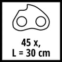 Einhell Ersatzkette 30 cm 1,1 45T 3/8 | Schwarz 4
