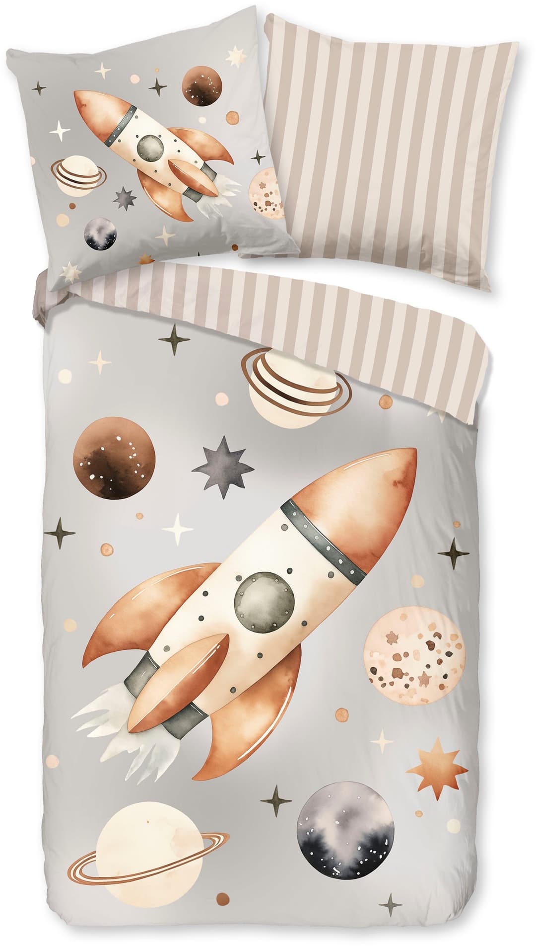 good morning Kinderbettwäsche Exploree | Grau