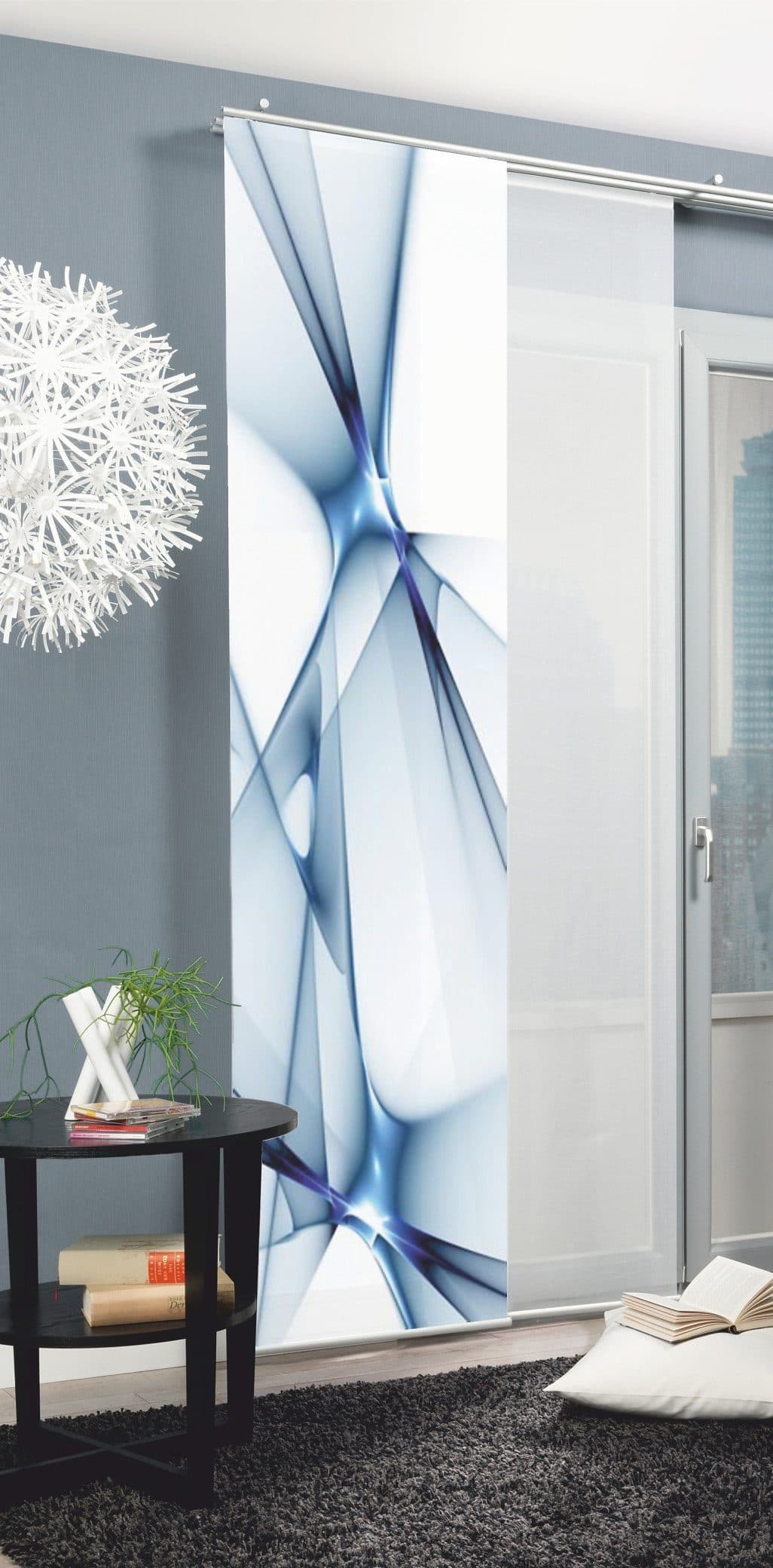 HOME WOHNIDEEN Schiebegardine FRANKLIN | Blau