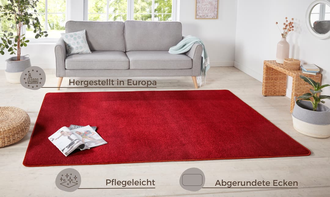 HANSE Home Teppich Shashi | Rot