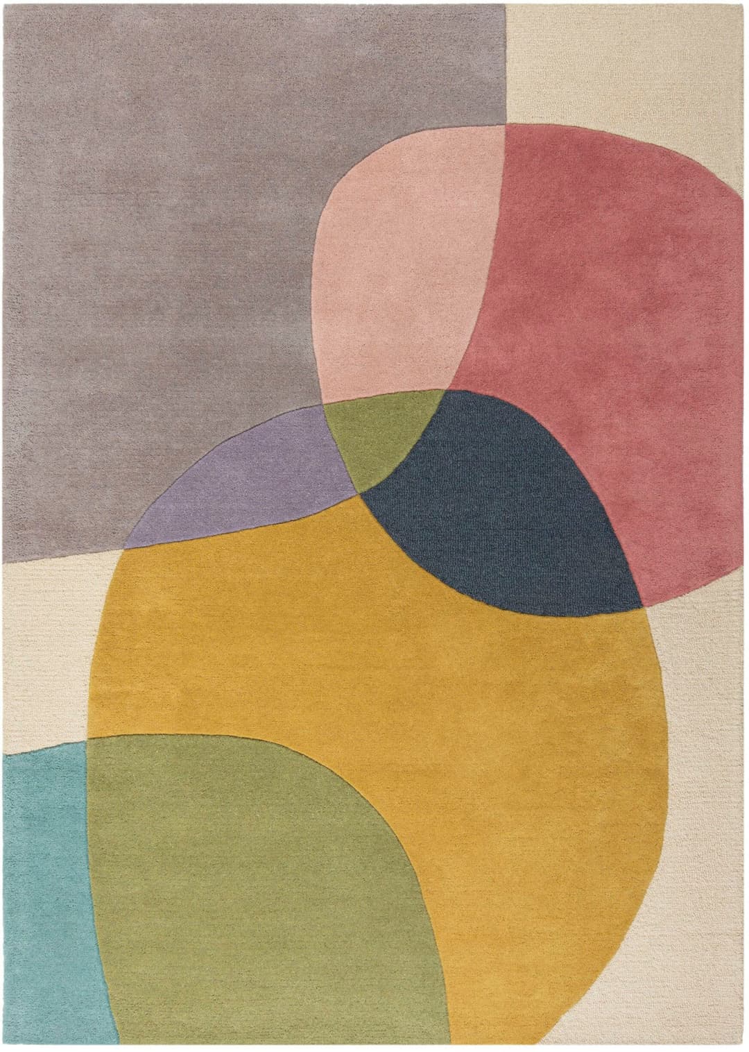 FLAIR RUGS Glow Wollteppich | Mehrfarbig