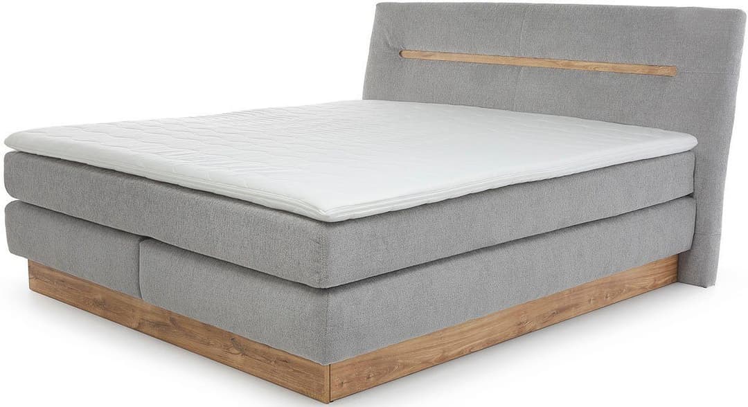 Jockenhöfer Gruppe Boxspringbett Nika 180x200cm | Grau