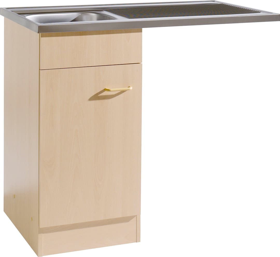 KOCHSTATION Spülenschrank KS-Elster | Holztöne
