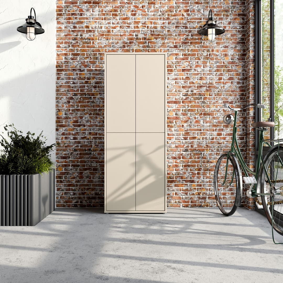 FORTE Schuhschrank Alice Springs | Beige