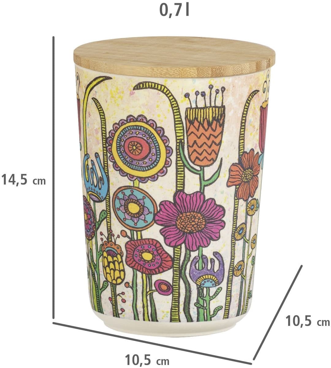 WENKO Aufbewahrungsdose Modell Garden | Mehrfarbig